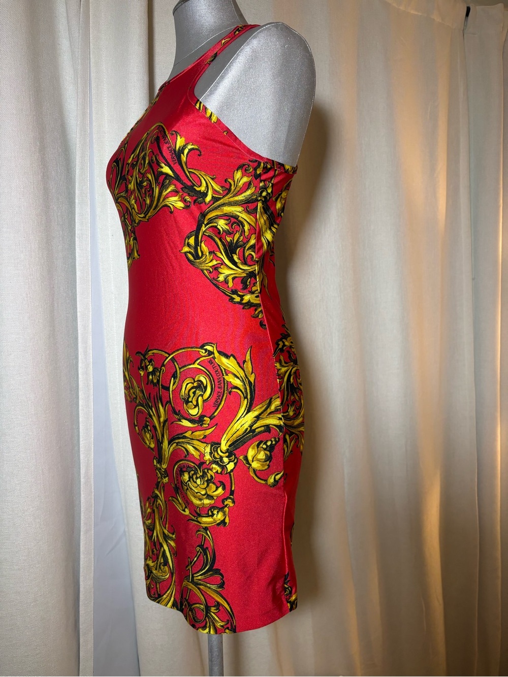 Authentic Versace Jeans Couture Regalia Baroque Print Mini Dress Certified US8 - Picture 9 of 16